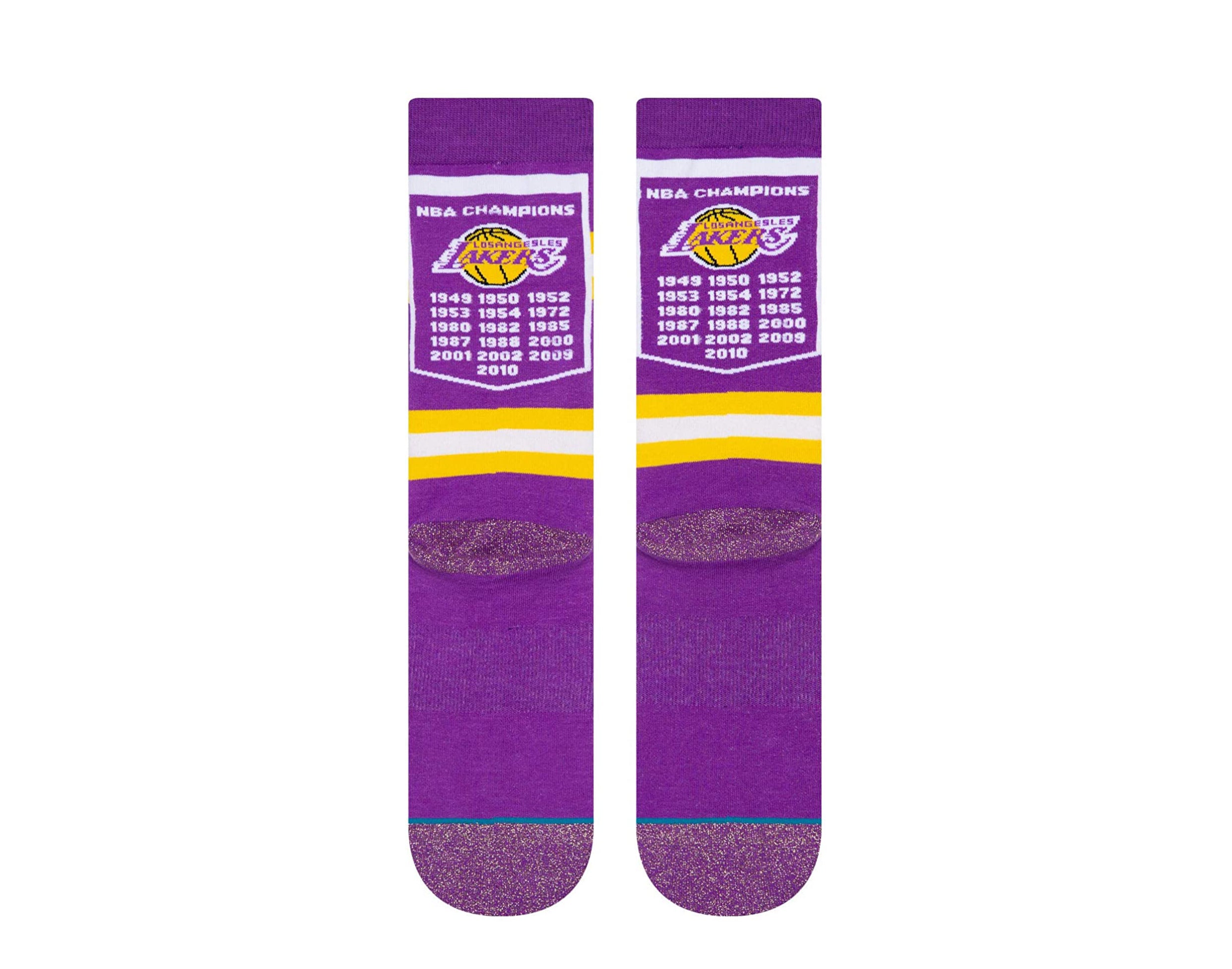 Stance Casual NBA Los Angeles Lakers Banner Crew Socks