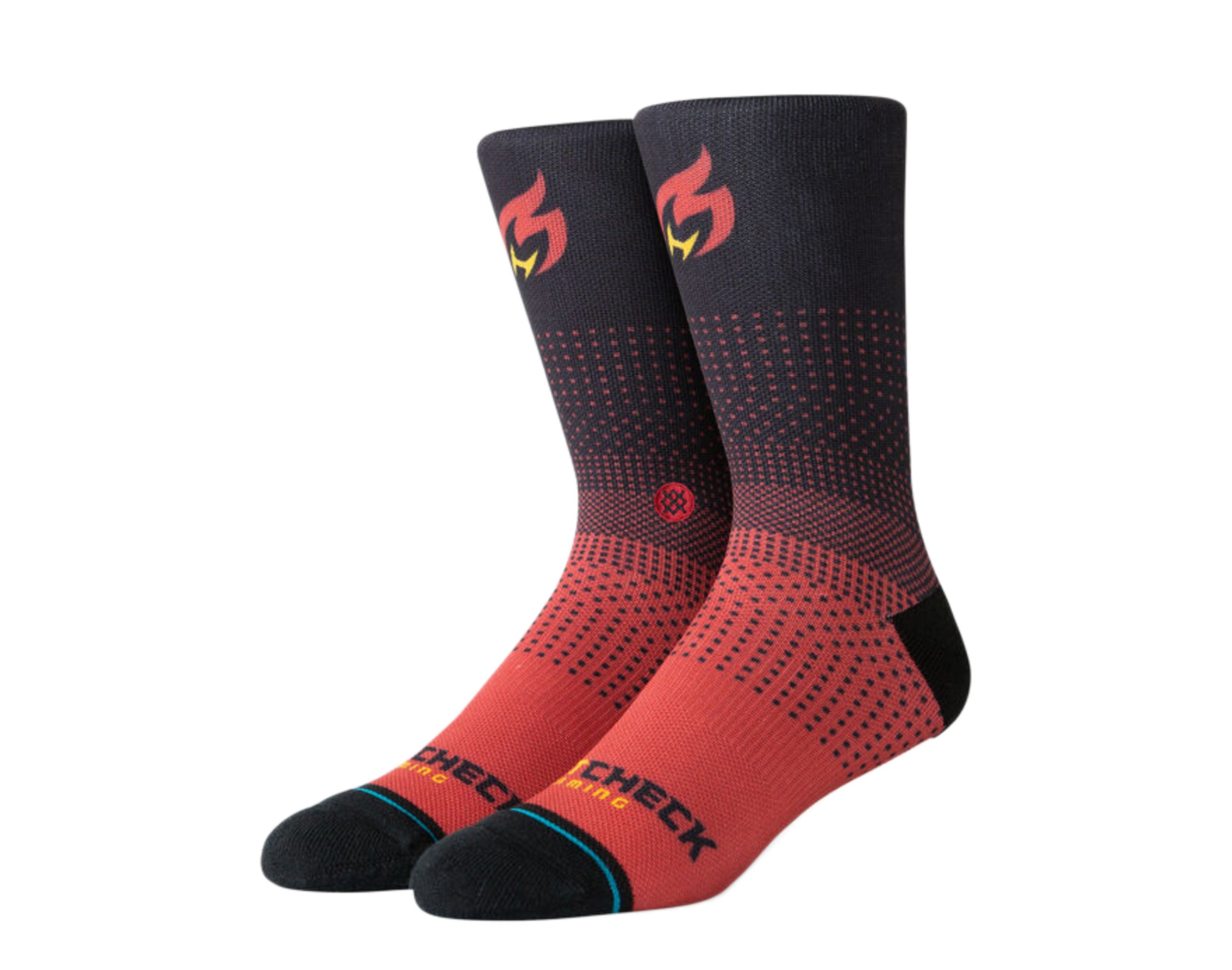 Stance Casual NBA Miami Heat Check Gaming 2K Crew Socks