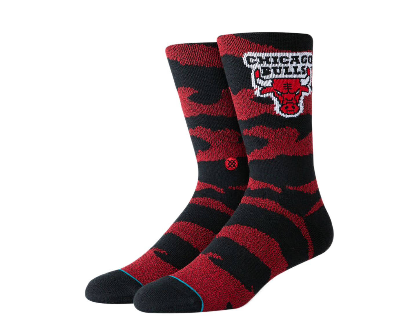 Stance Casual NBA Chicago Bulls Camo Melange Crew Socks