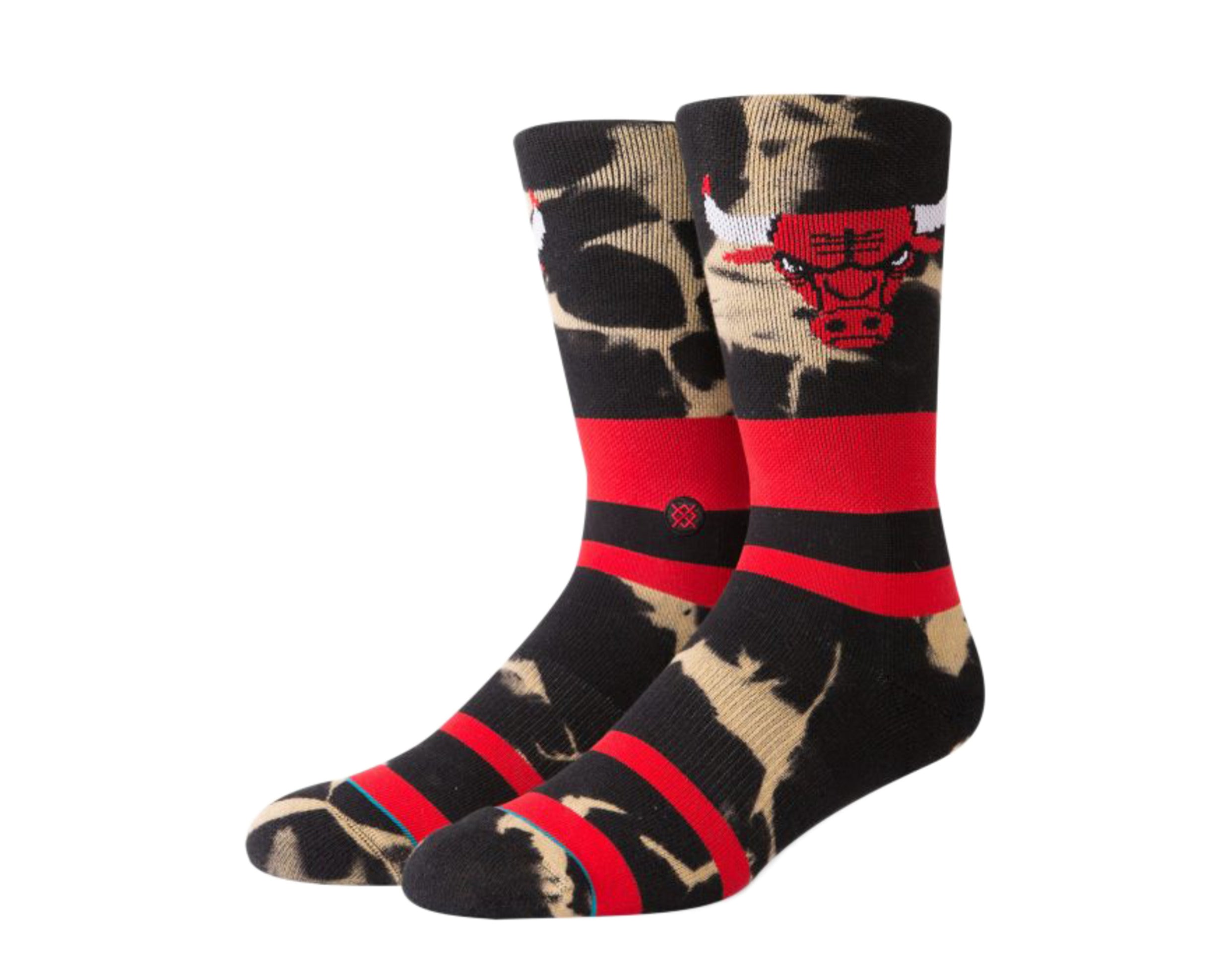 Stance Casual NBA Chicago Bulls Acid Wash Crew Socks