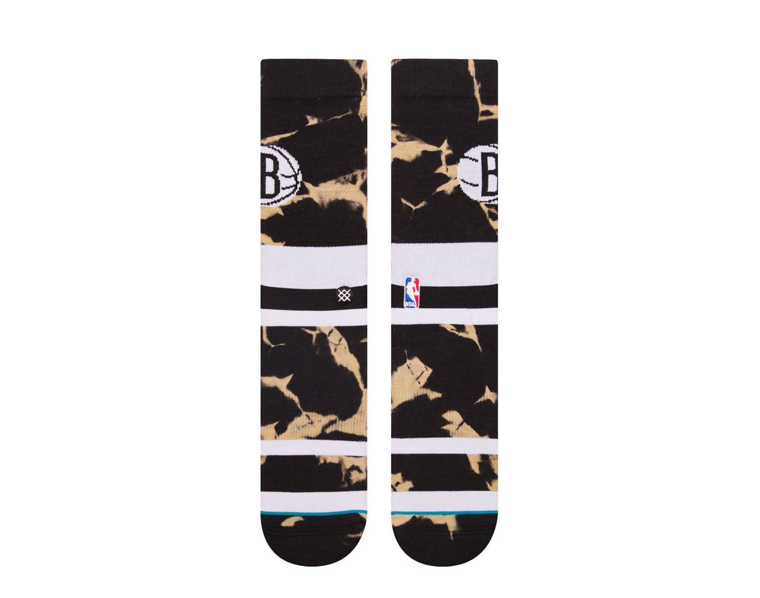 Stance Casual NBA Brooklyn Nets Acid Wash Crew Socks