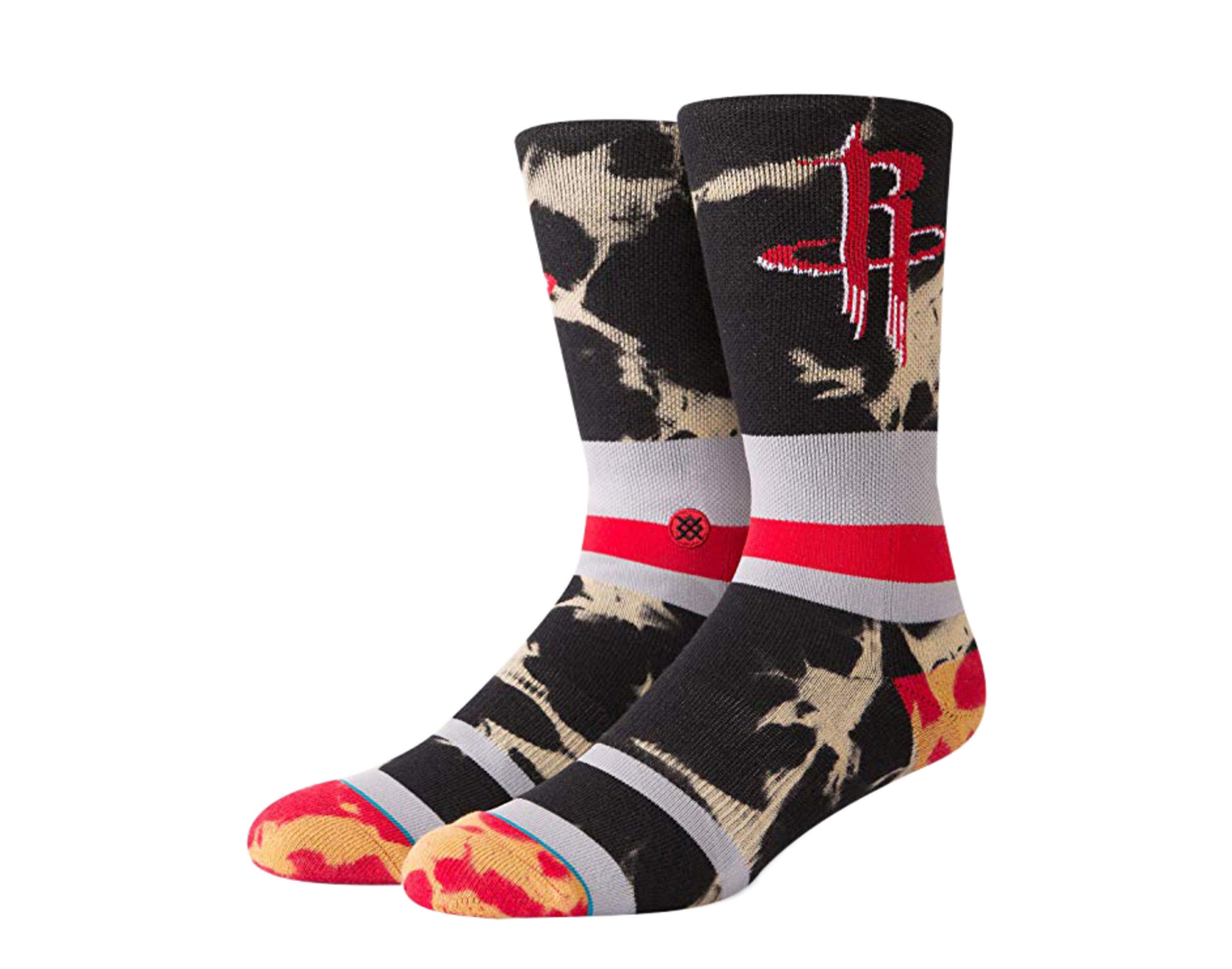 Stance Casual NBA Houston Rockets Acid Wash Crew Socks