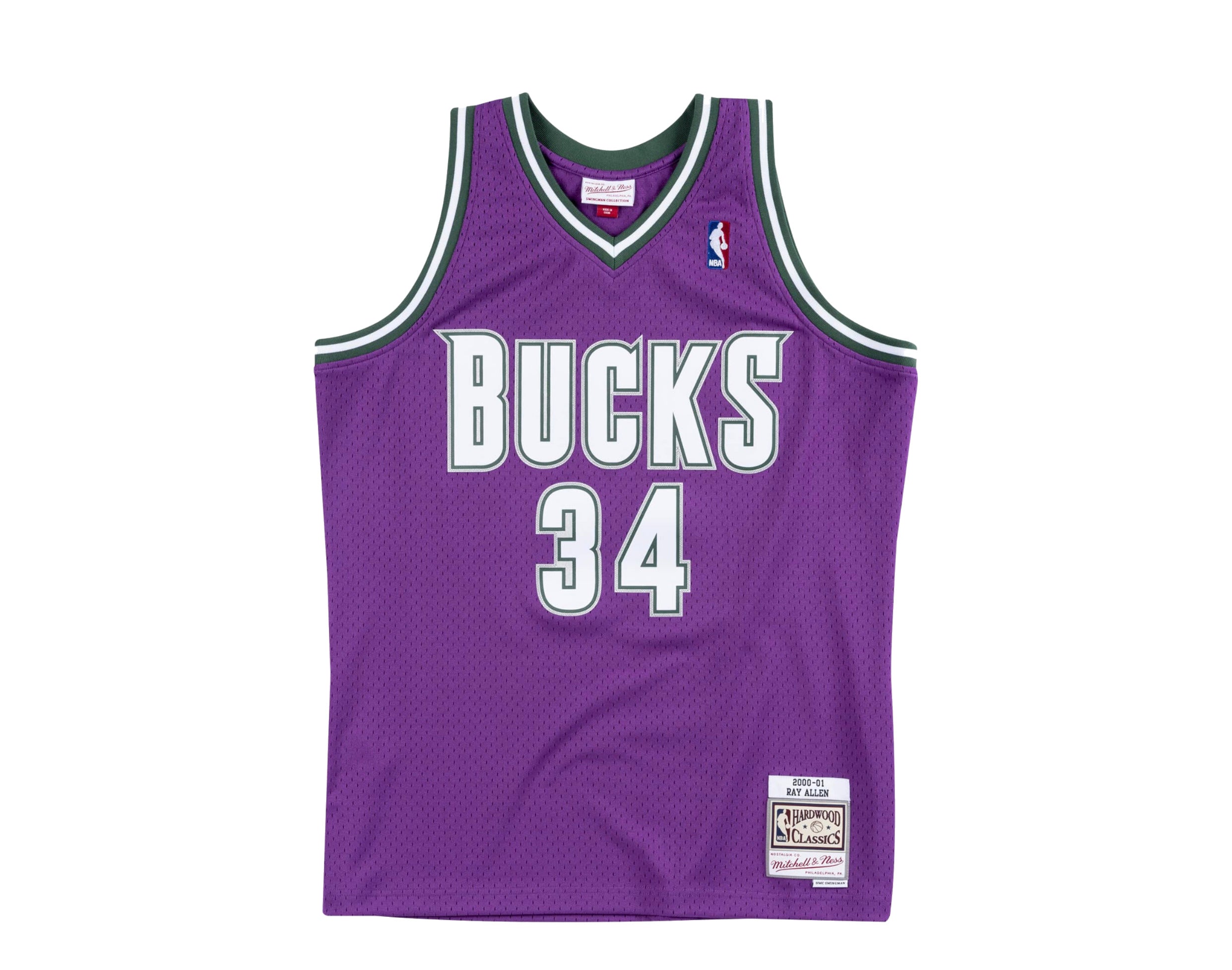 Mitchell & Ness Swingman Milwaukee Bucks Road 2000-01 Ray Allen Jersey