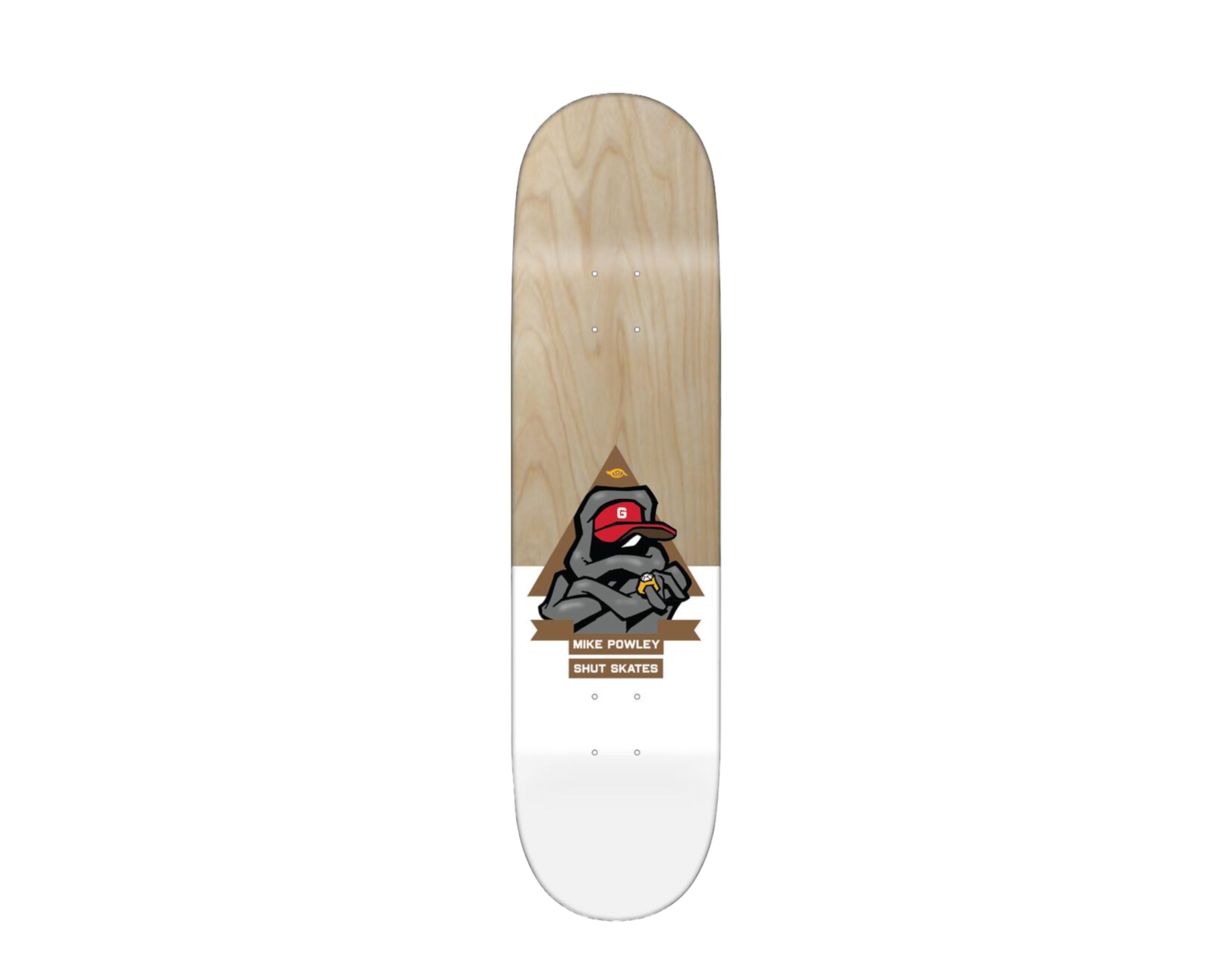 SHUT POWLEY 2 TONE Skateboard Deck