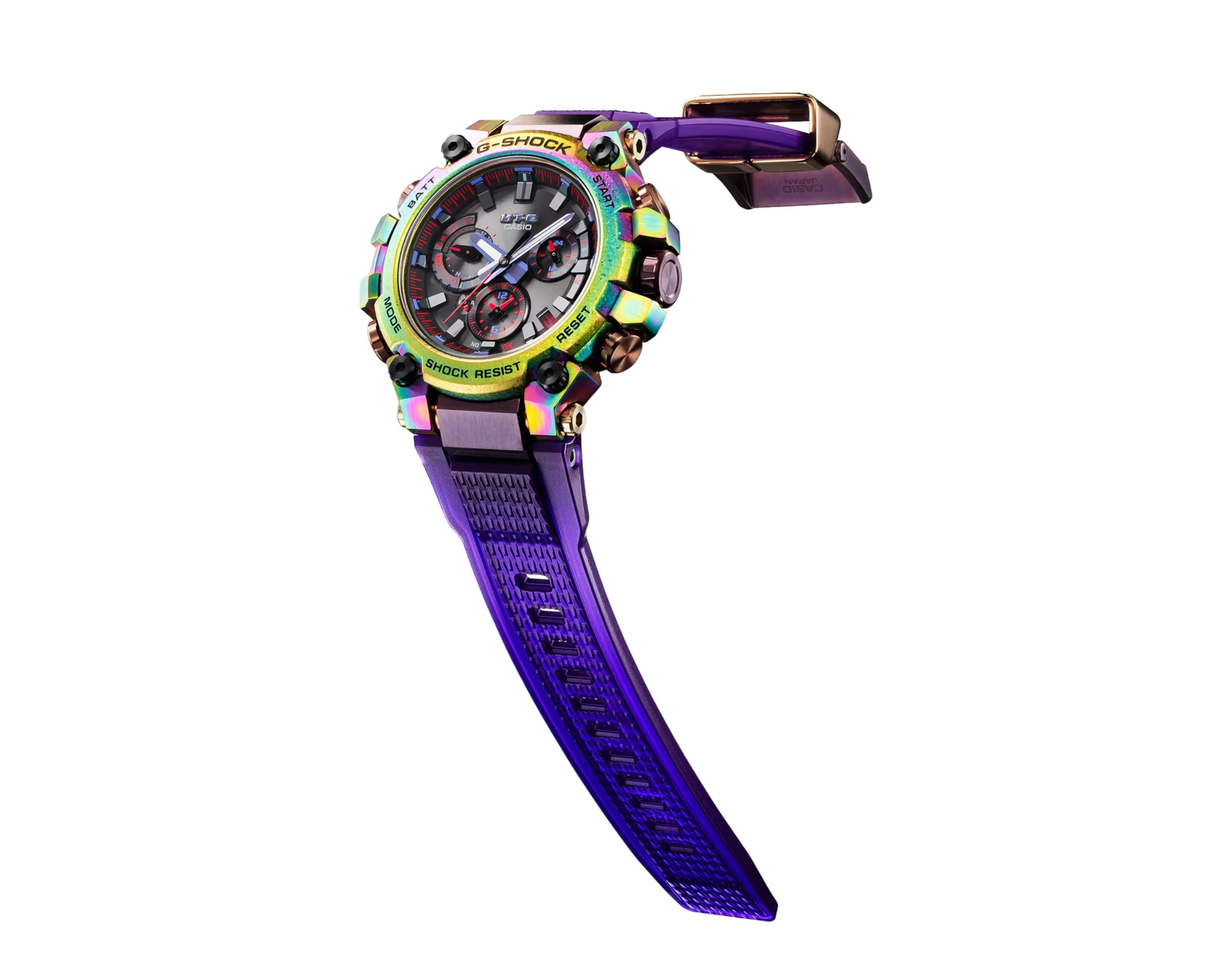 Casio G-Shock MTGB3000PRB1 Aurora Borealis MT-G Analog Chrono Metal Watch