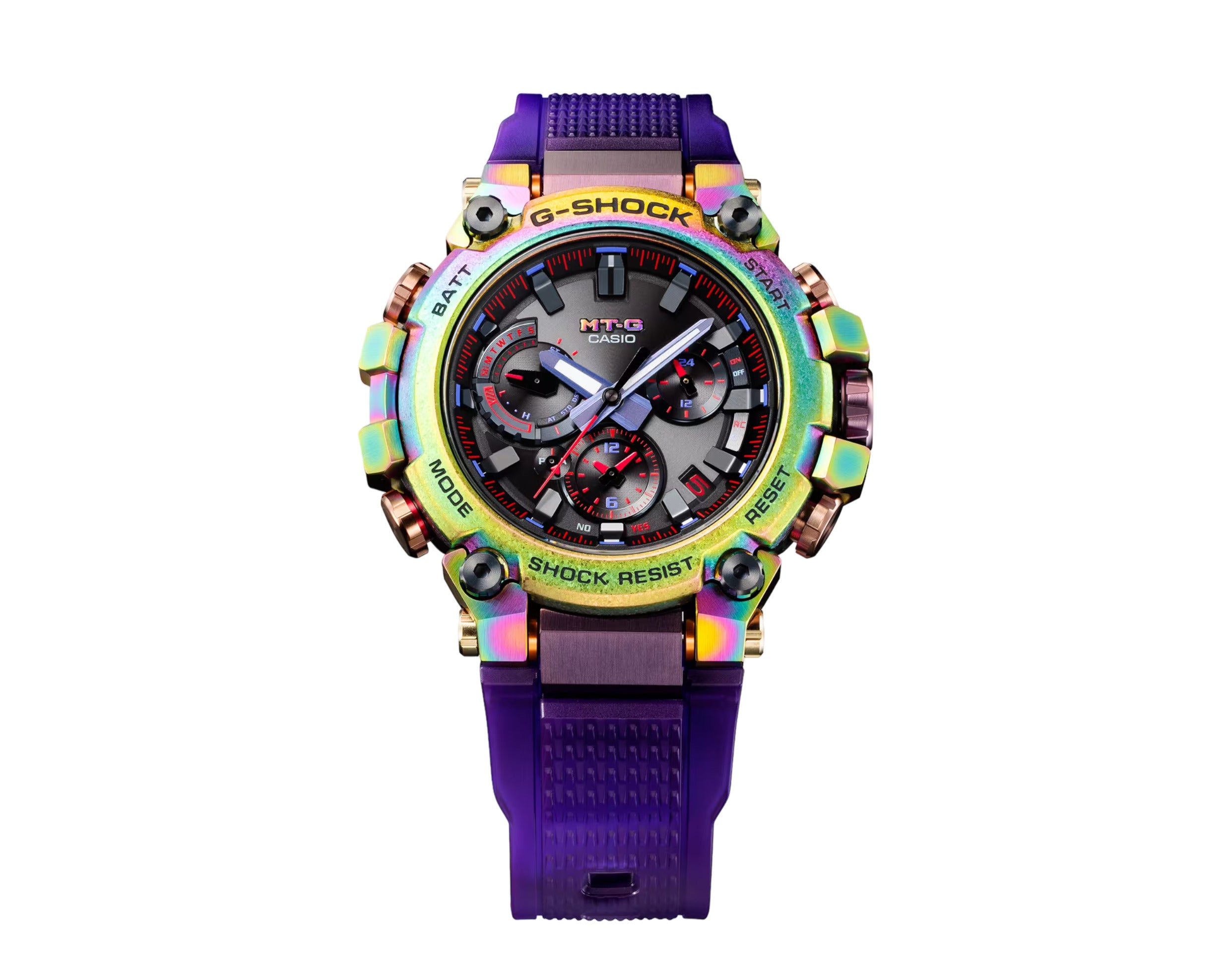 Casio G-Shock MTGB3000PRB1 Aurora Borealis MT-G Analog Chrono Metal Watch