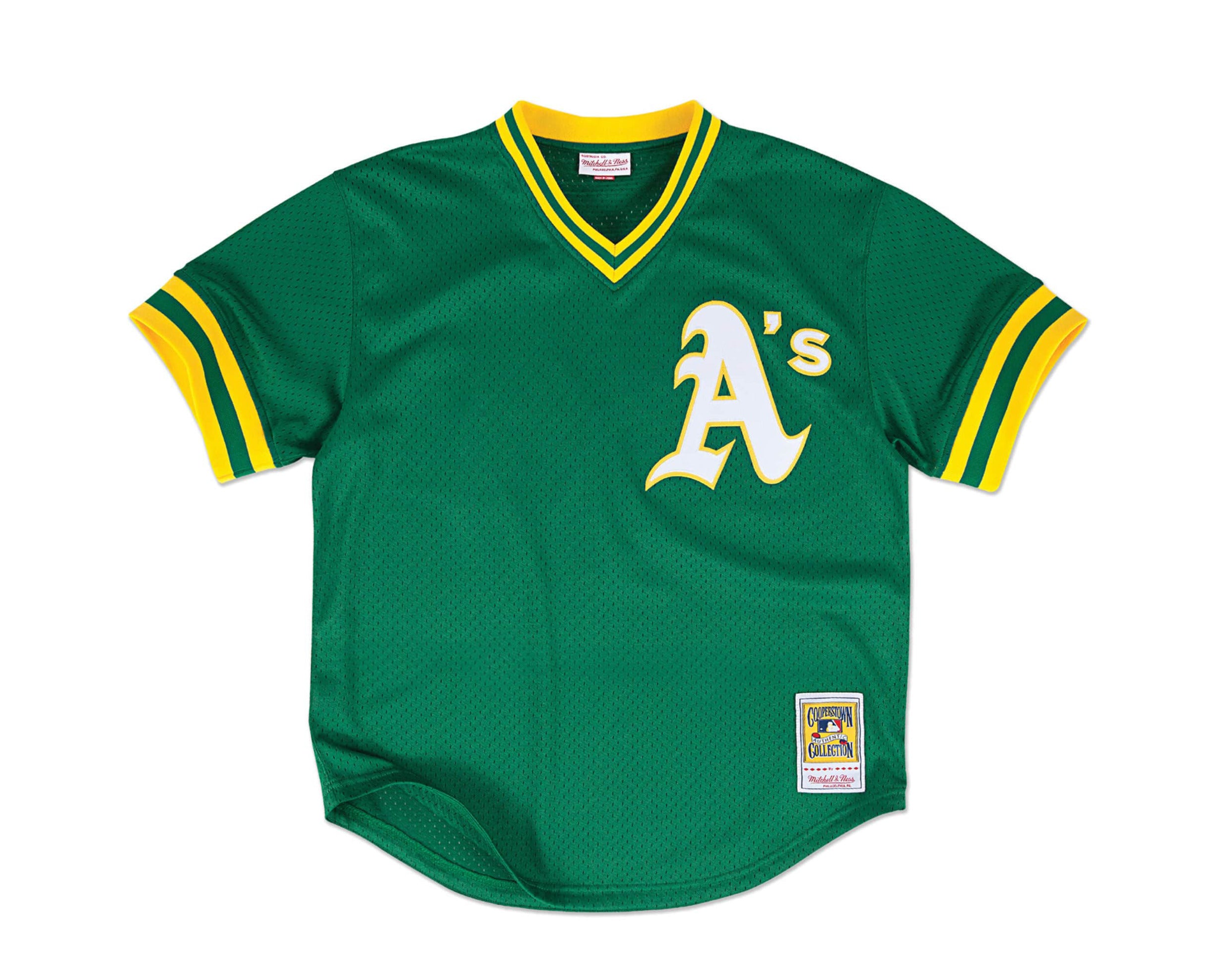 Mitchell & Ness Authentic Mesh BP Oakland Athletics 1991 Rickey Henderson Jersey