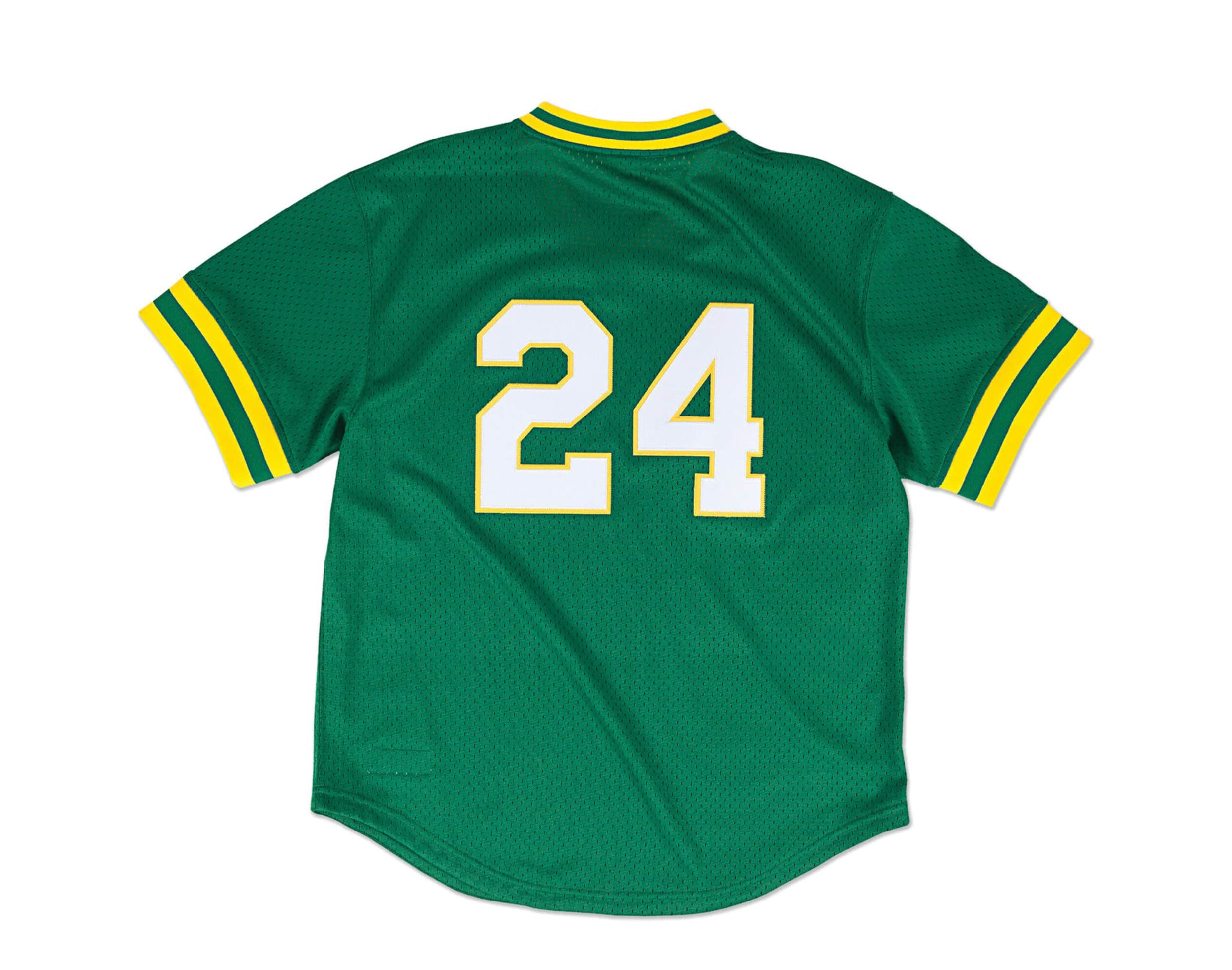 Mitchell & Ness Authentic Mesh BP Oakland Athletics 1991 Rickey Henderson Jersey