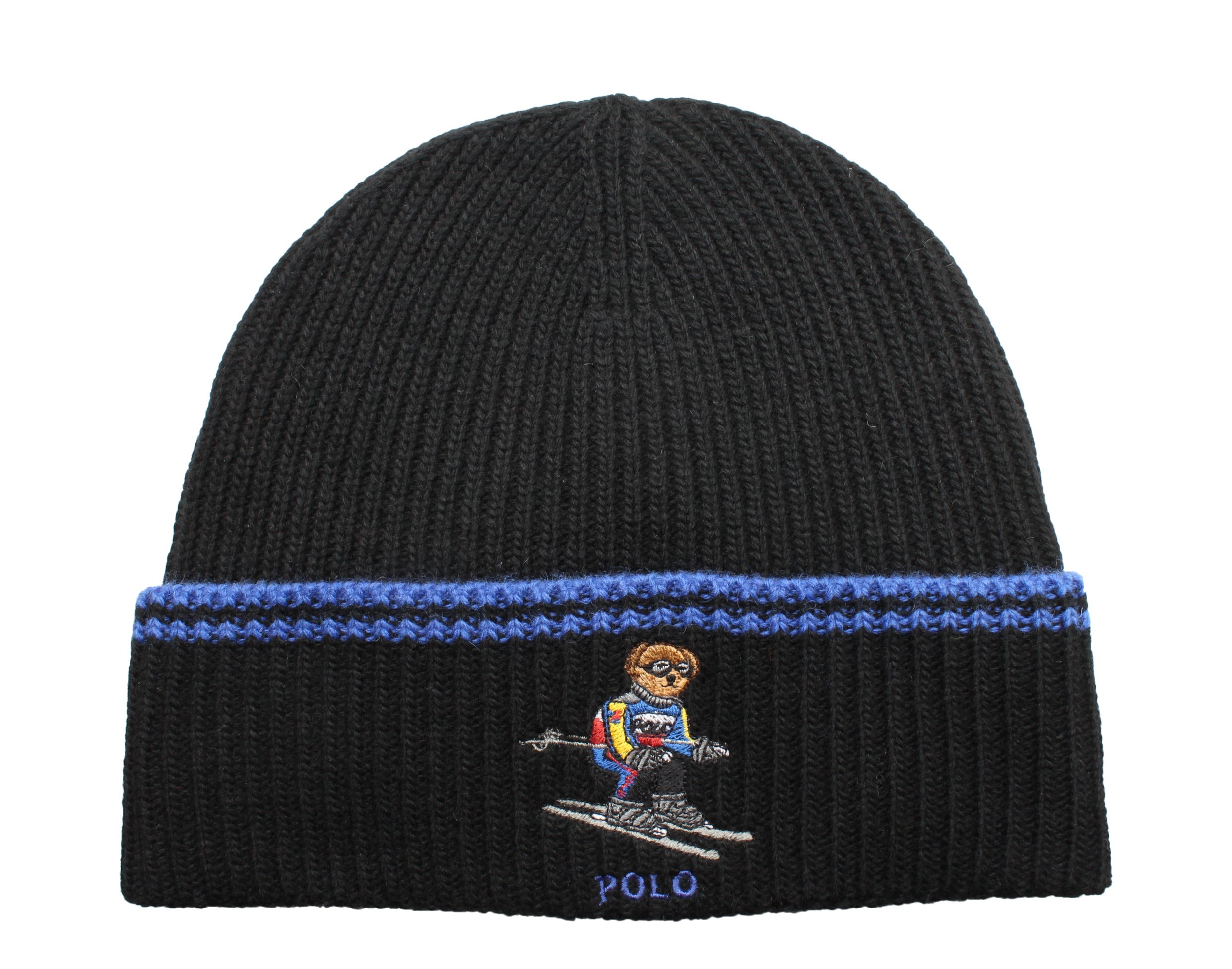 Polo Ralph Lauren Extreme Skiing Bear Cuffed Knit Hat