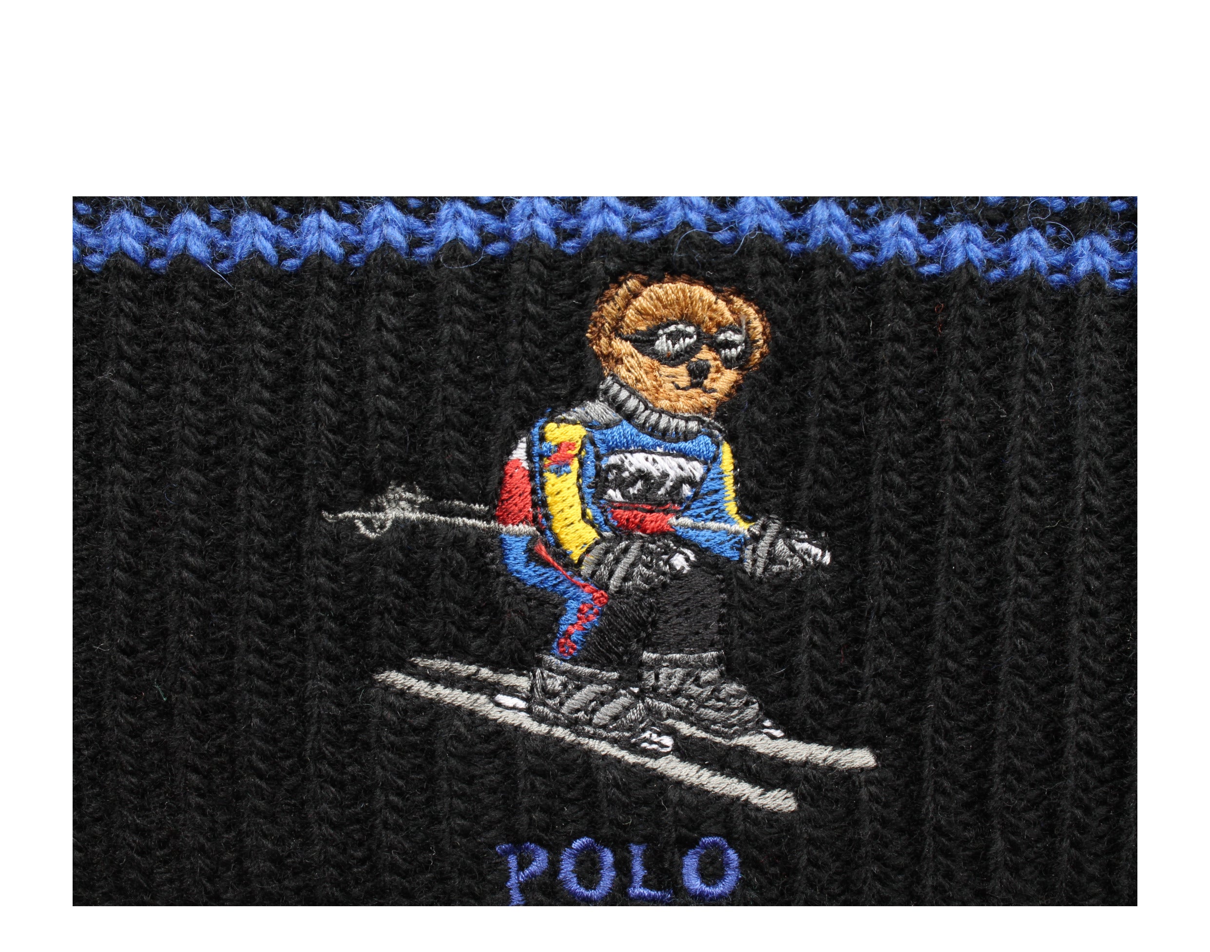 Polo Ralph Lauren Extreme Skiing Bear Cuffed Knit Hat