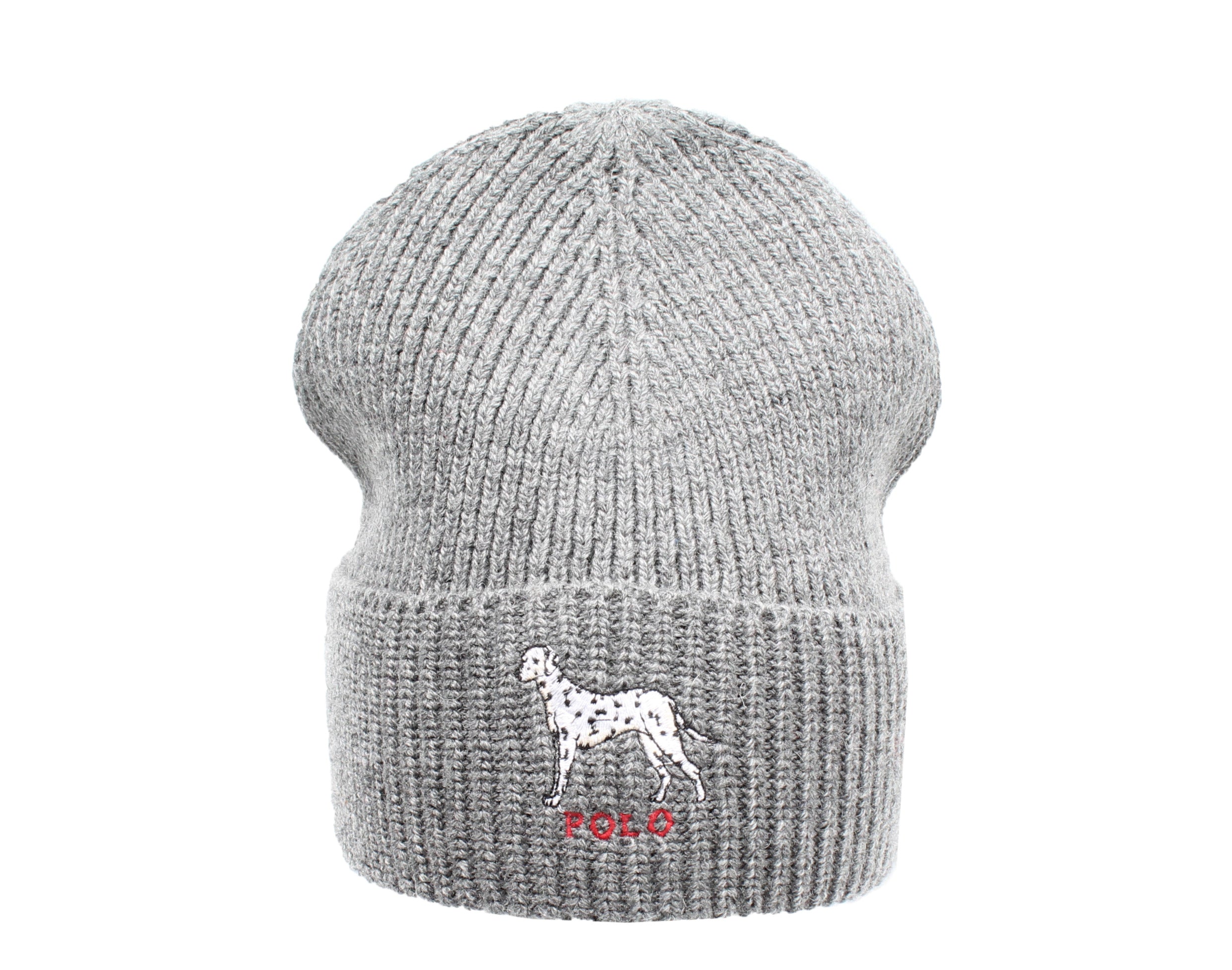 Polo Ralph Lauren Dalmatian Dog Knit Cuffed Hat