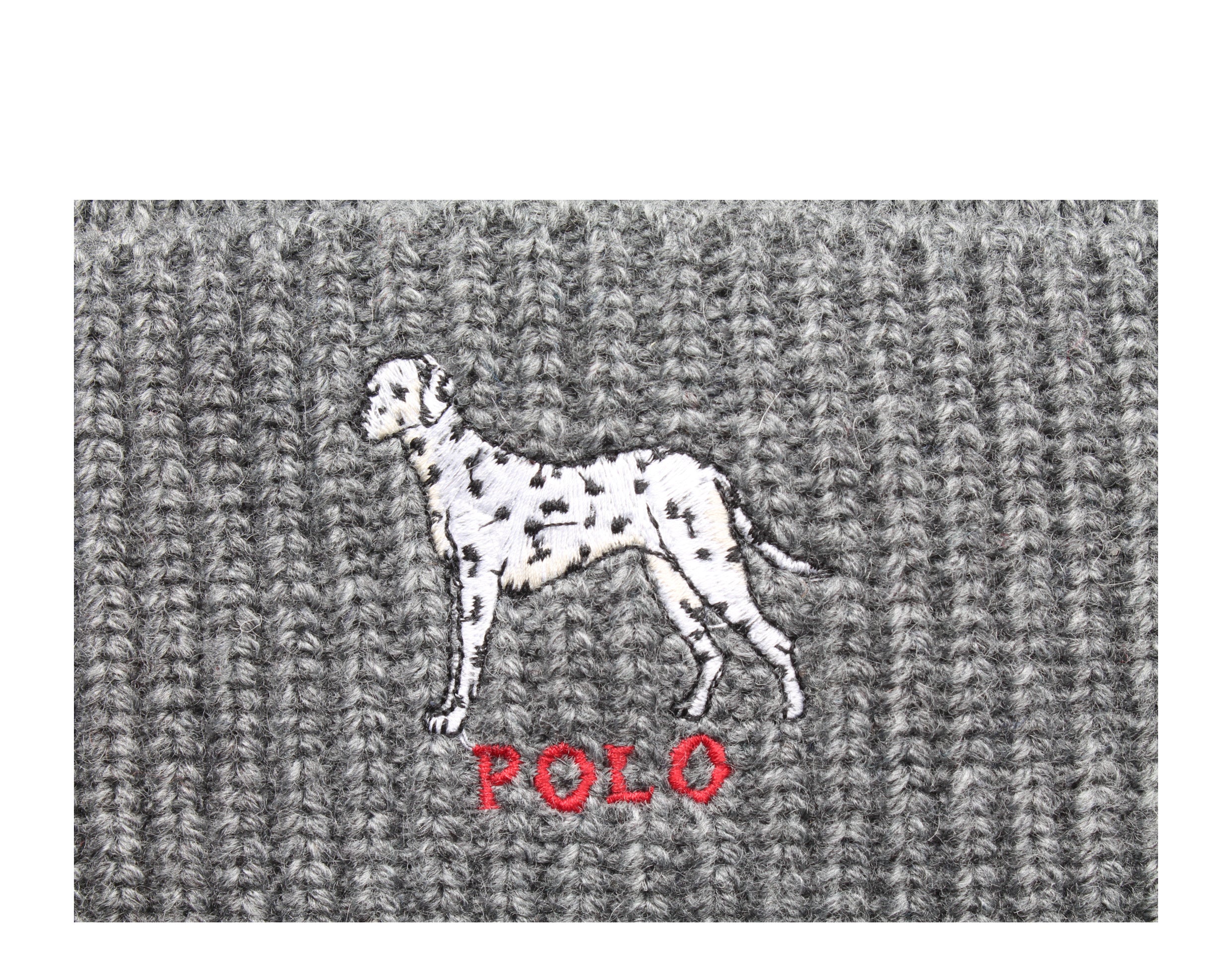 Polo Ralph Lauren Dalmatian Dog Knit Cuffed Hat