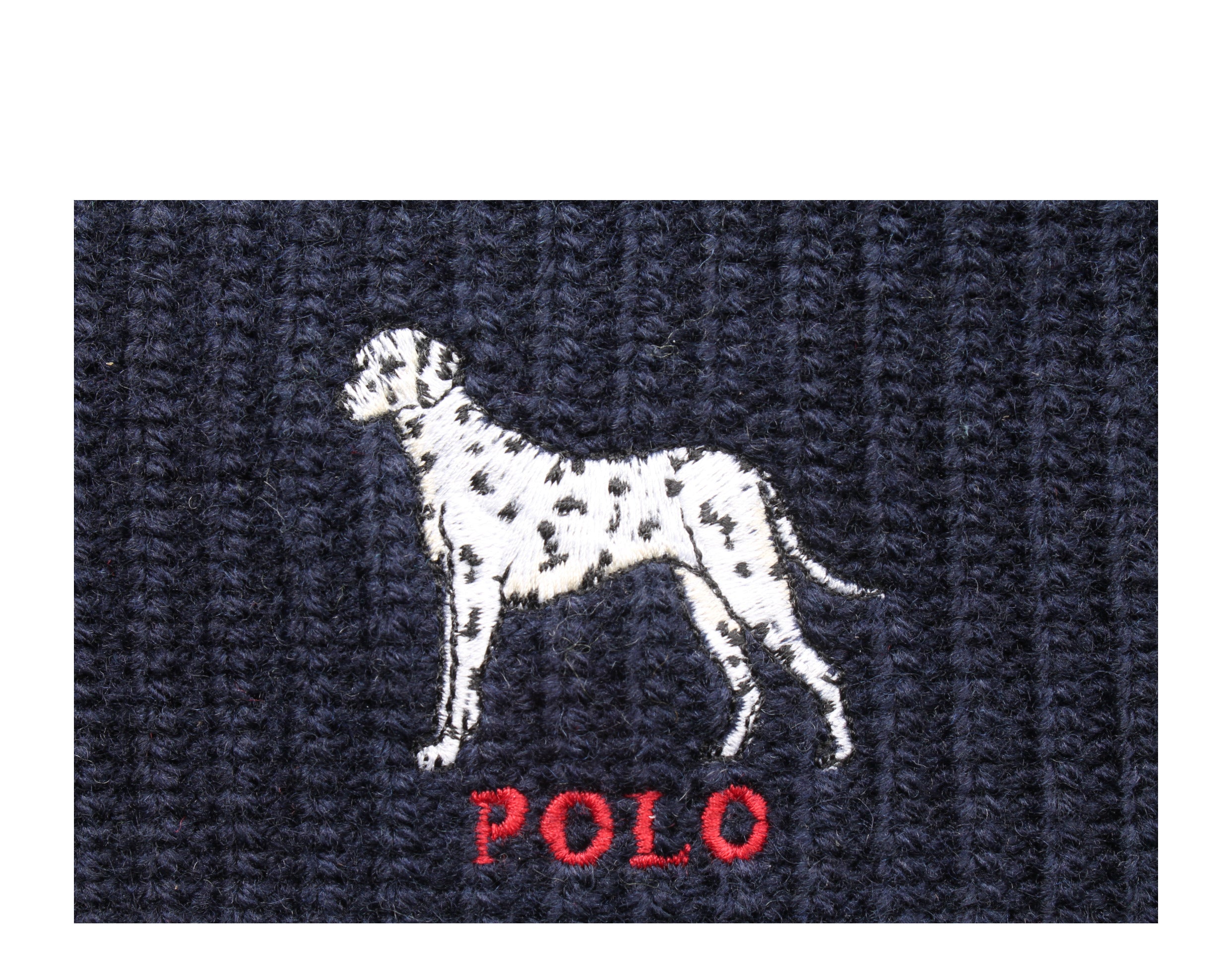 Polo Ralph Lauren Dalmatian Dog Knit Cuffed Hat