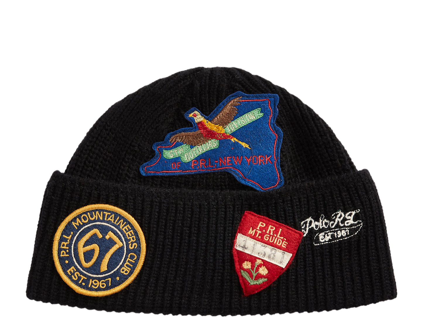 Polo Ralph Lauren Parks Patches Rib-Knit Beanie