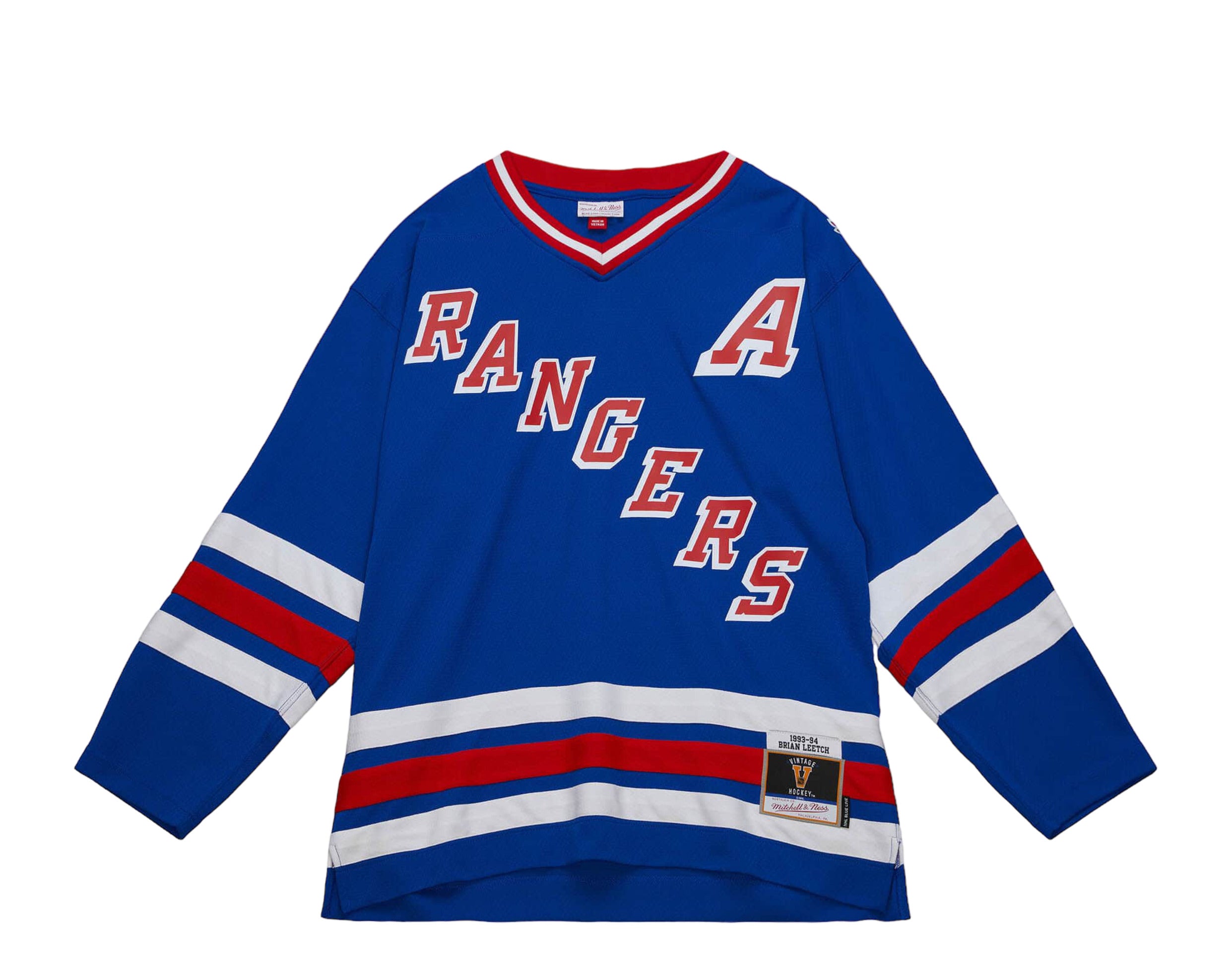 Mitchell & Ness Blue Line Brian Leetch New York Rangers 1993 Jersey