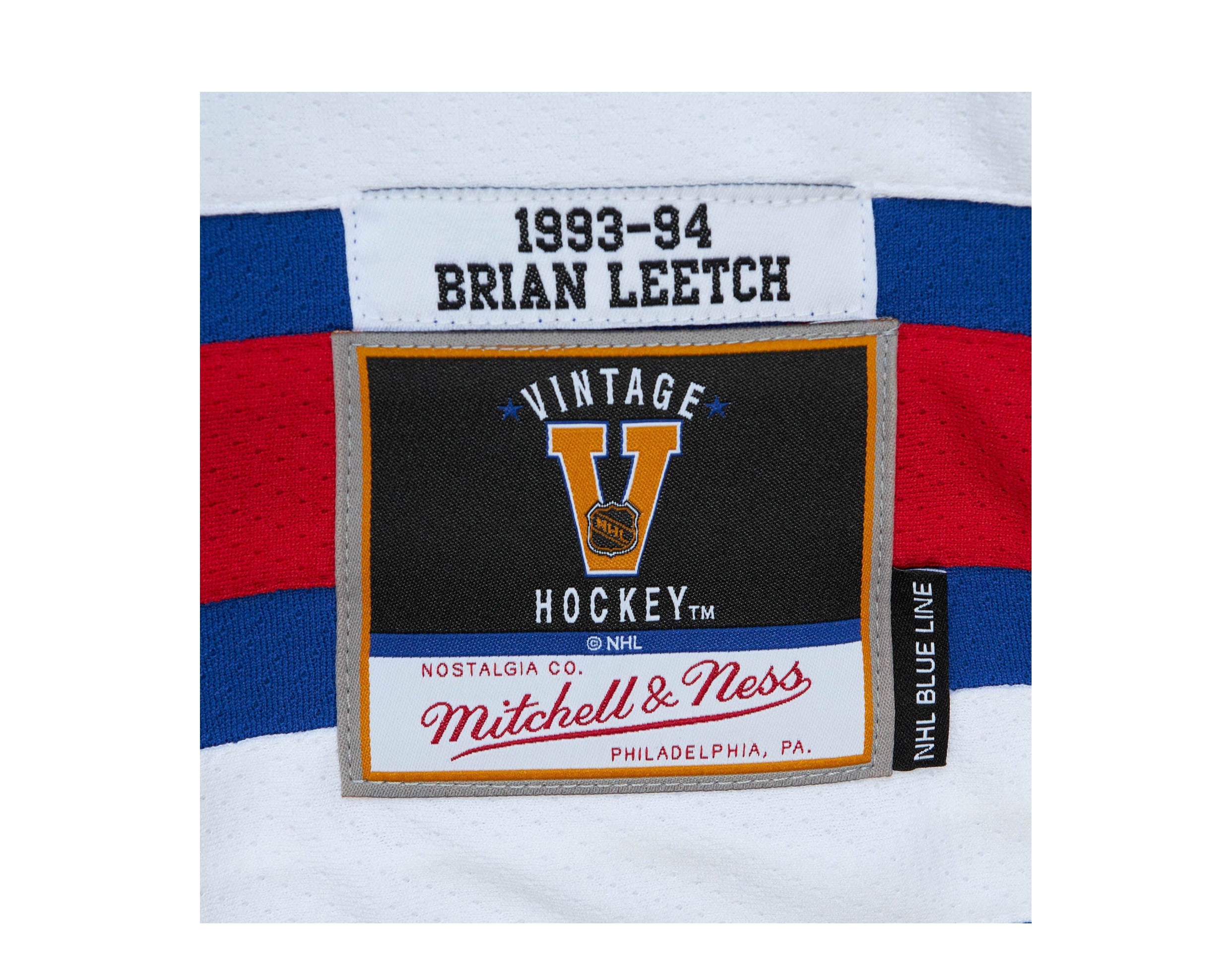 Mitchell & Ness Blue Line Brian Leetch New York Rangers 1993 Jersey