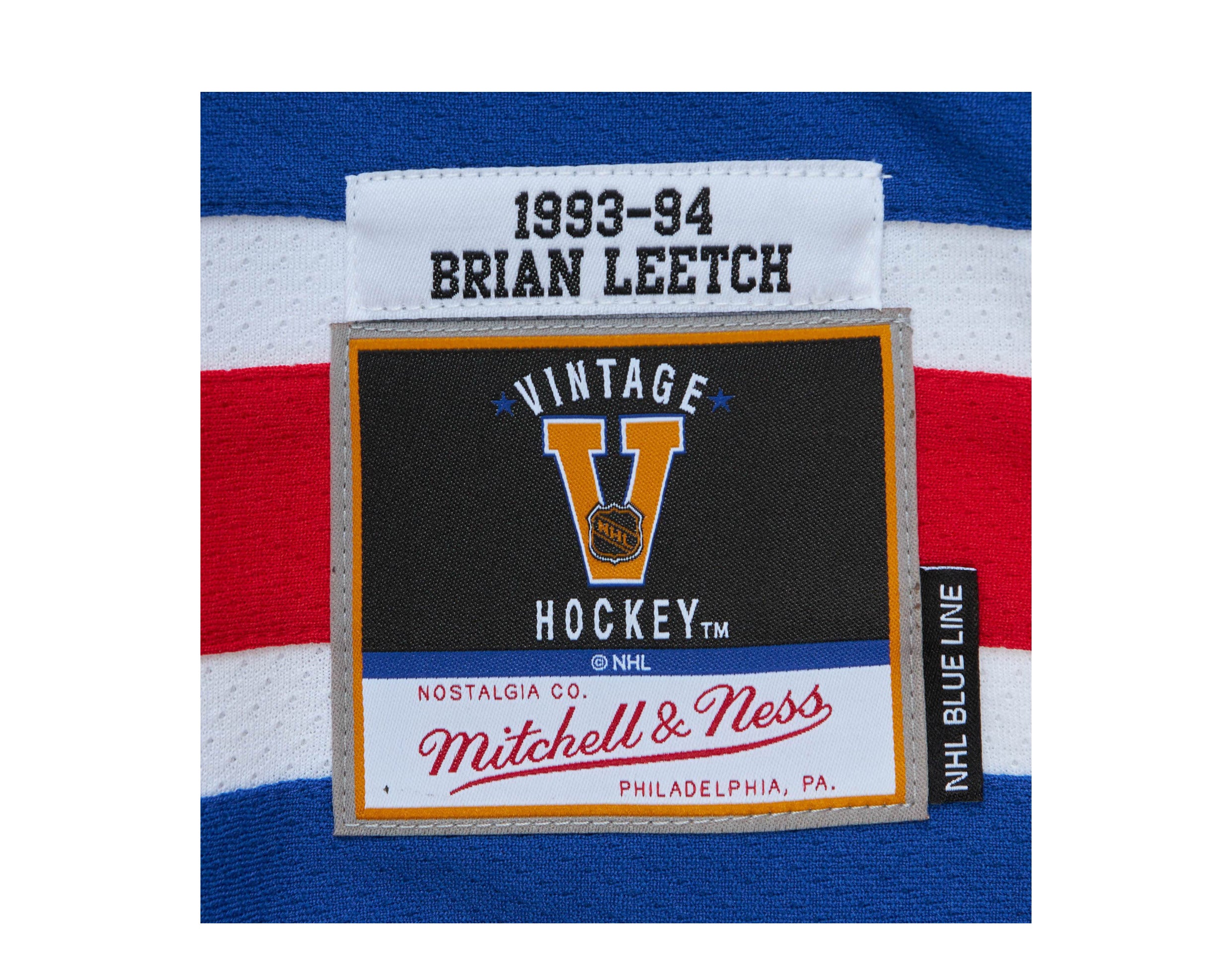 Mitchell & Ness Blue Line Brian Leetch New York Rangers 1993 Jersey