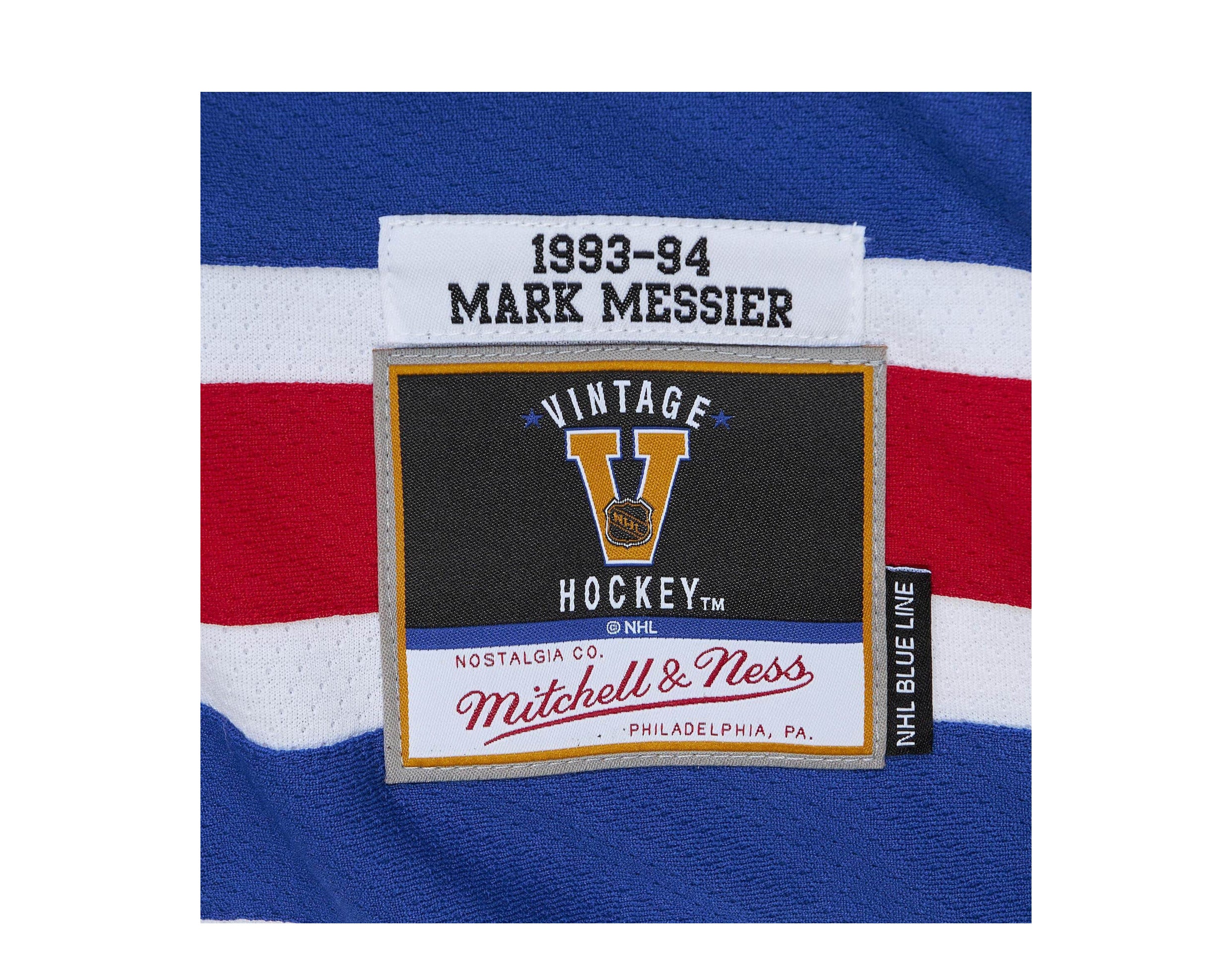 Mitchell & Ness Blue Line Mark Messier New York Rangers 1993 Jersey S