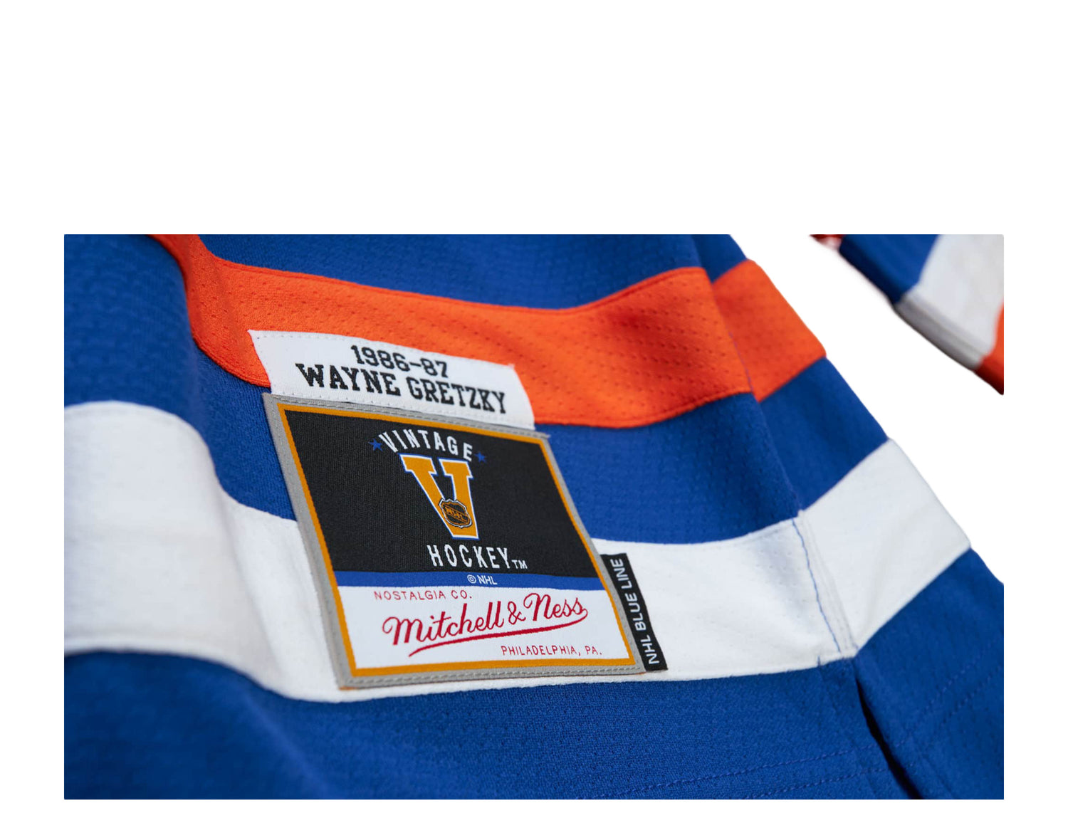 Mitchell & Ness Blue Line Wayne Gretzky Edmonton Oilers 1986 Jersey