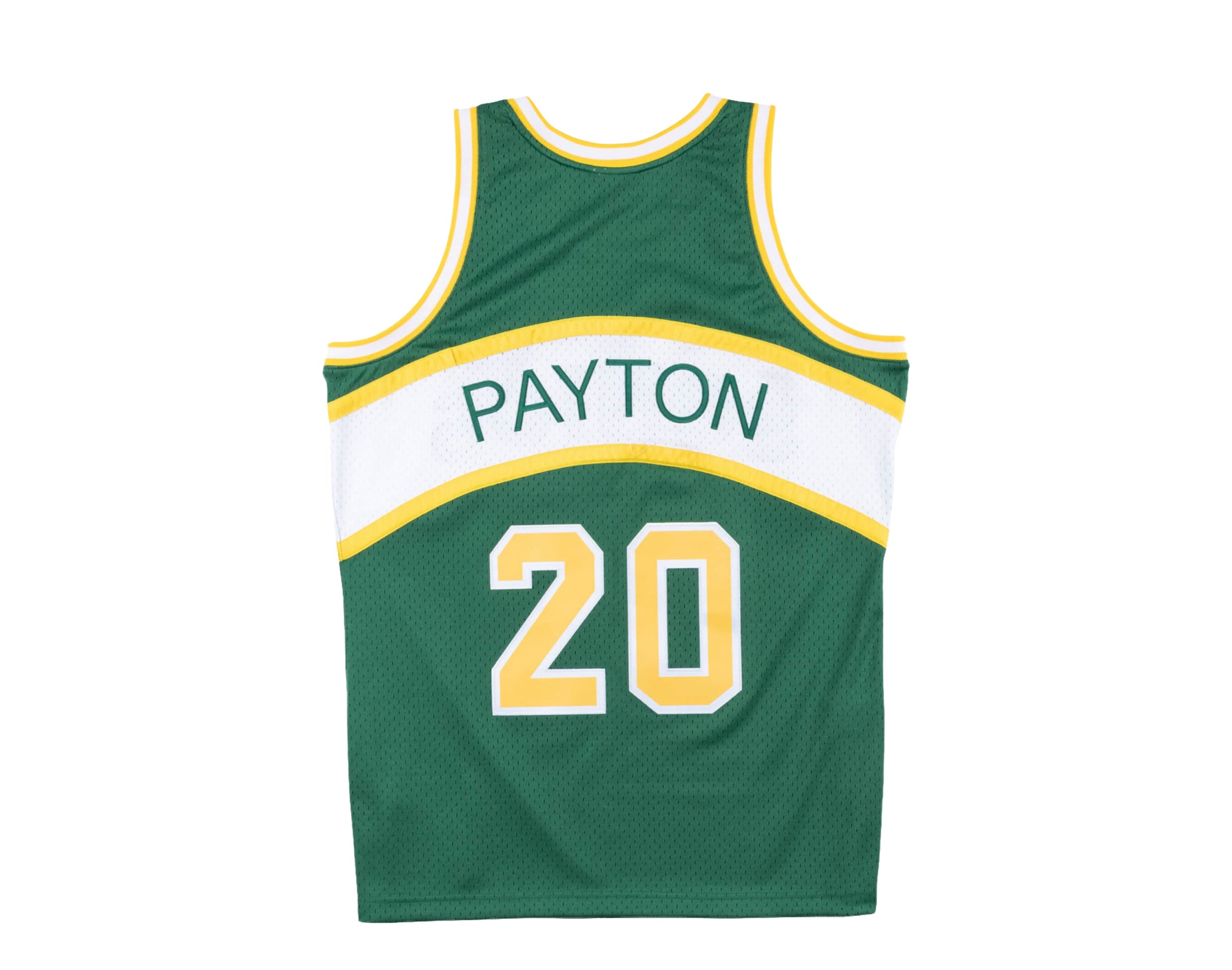 Men's Mitchell & Ness Gary Payton Green Seattle SuperSonics 1994-95  Hardwood Classics Swingman Player Jersey