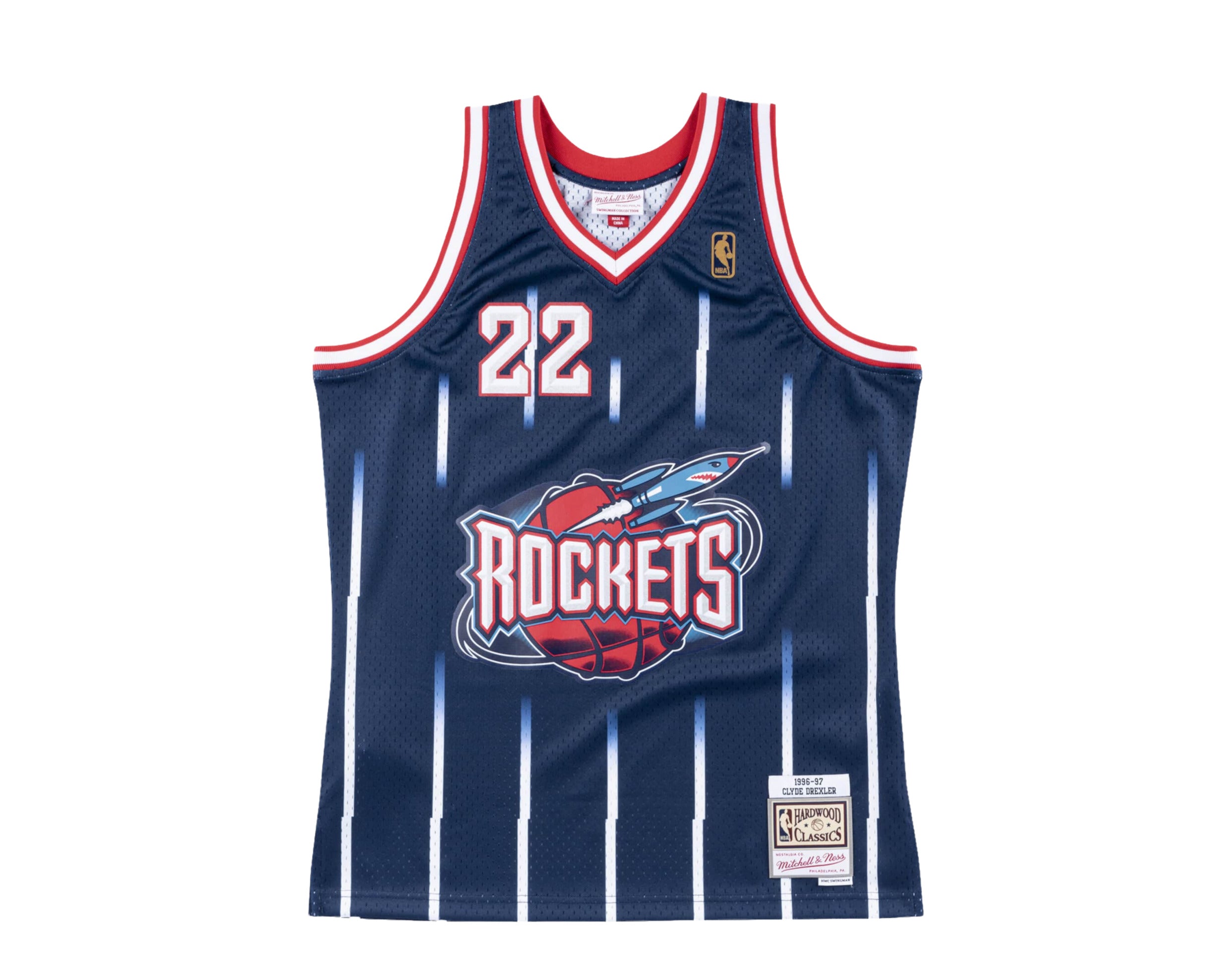 Mitchell & Ness NBA Swingman Houston Rockets Road 1996-97 Clyde Drexler Men's Jersey