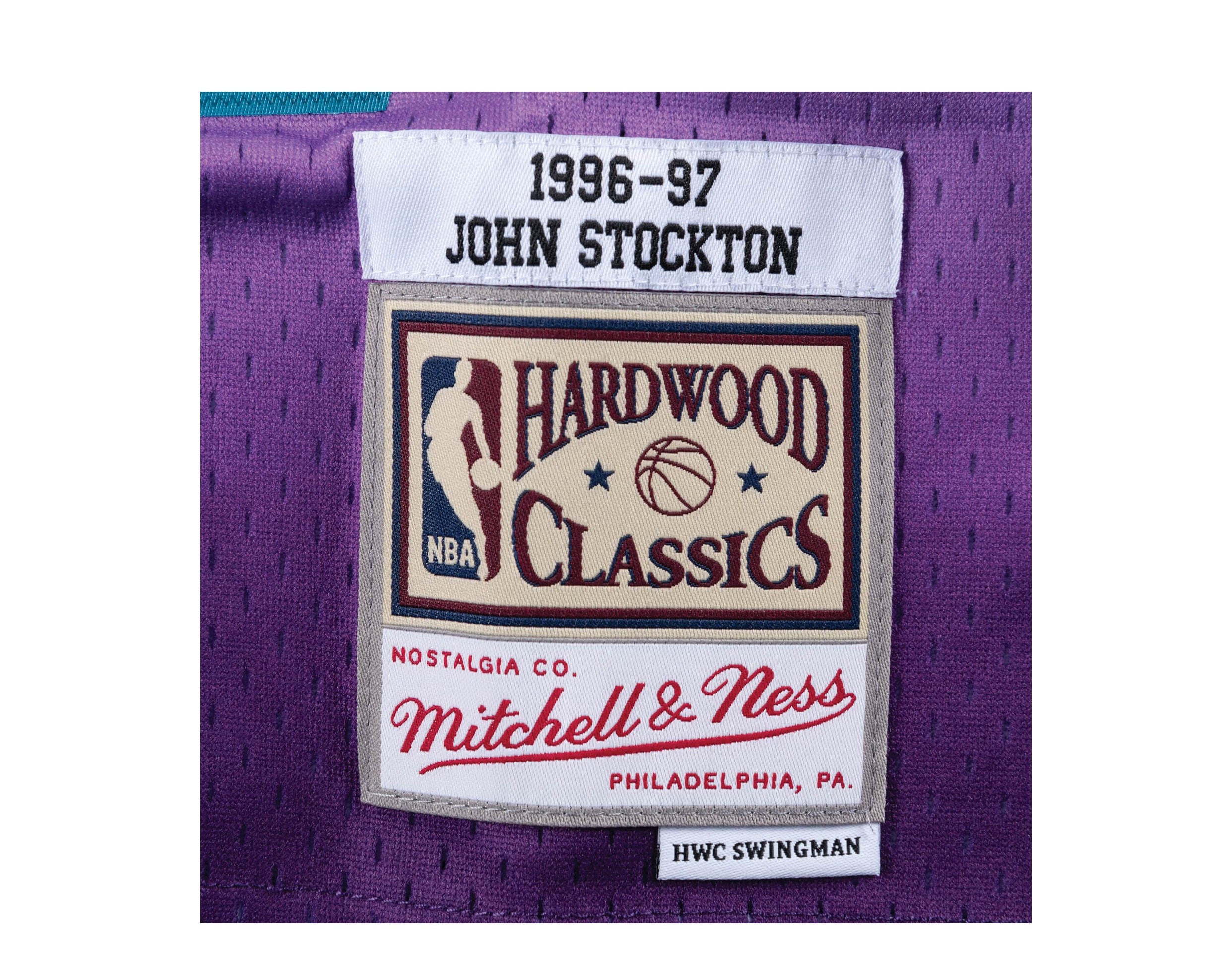 Men's Mitchell & Ness White Utah Jazz 1996-97 Hardwood Classics