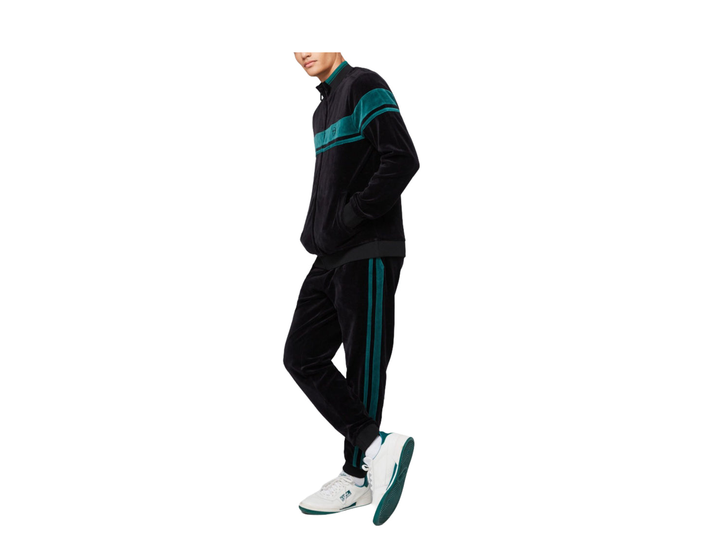 Sergio Tacchini Velour Damarindo Tracksuit - Top and Bottom