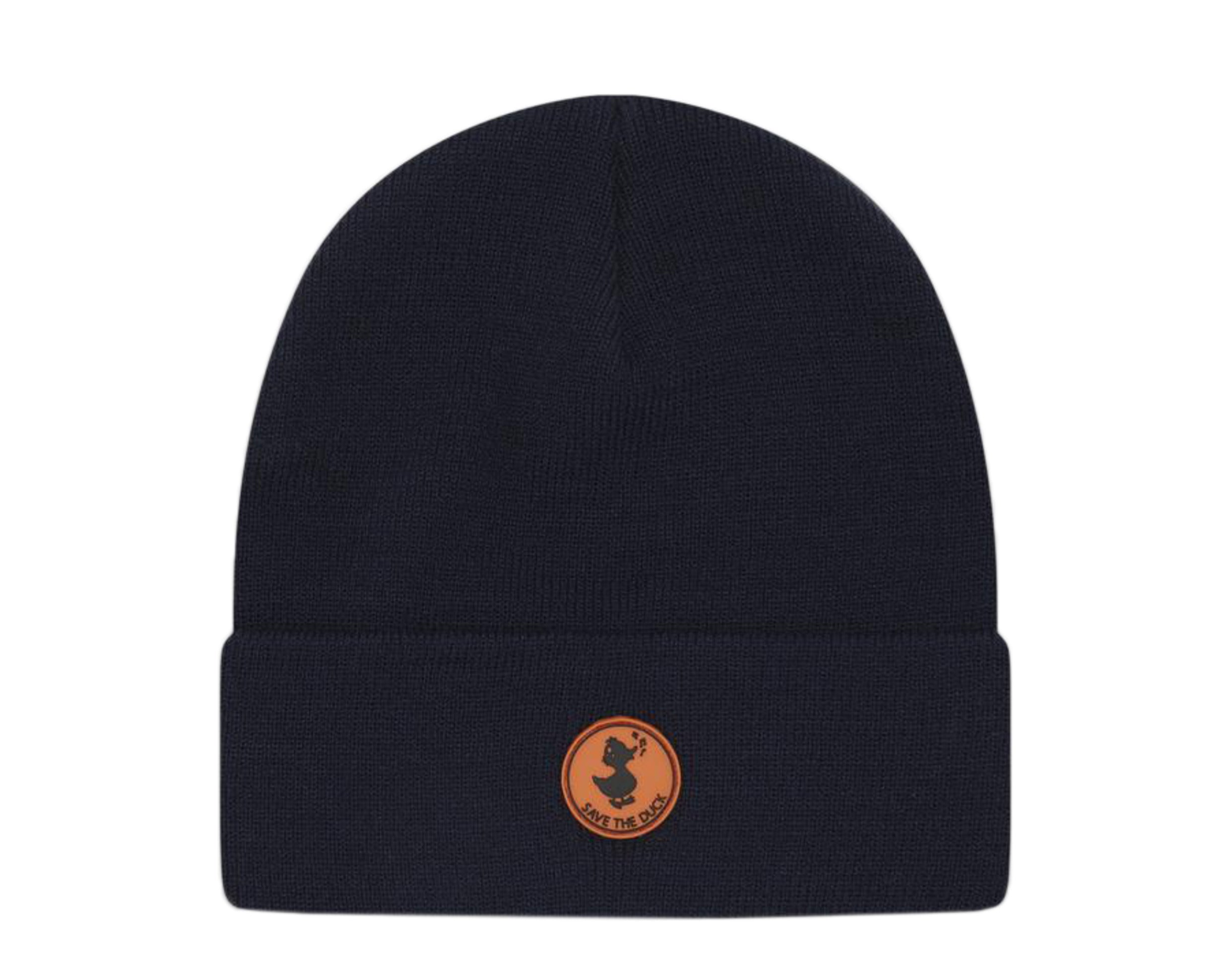 Save The Duck Small Logo Knit Cuffed Beanie