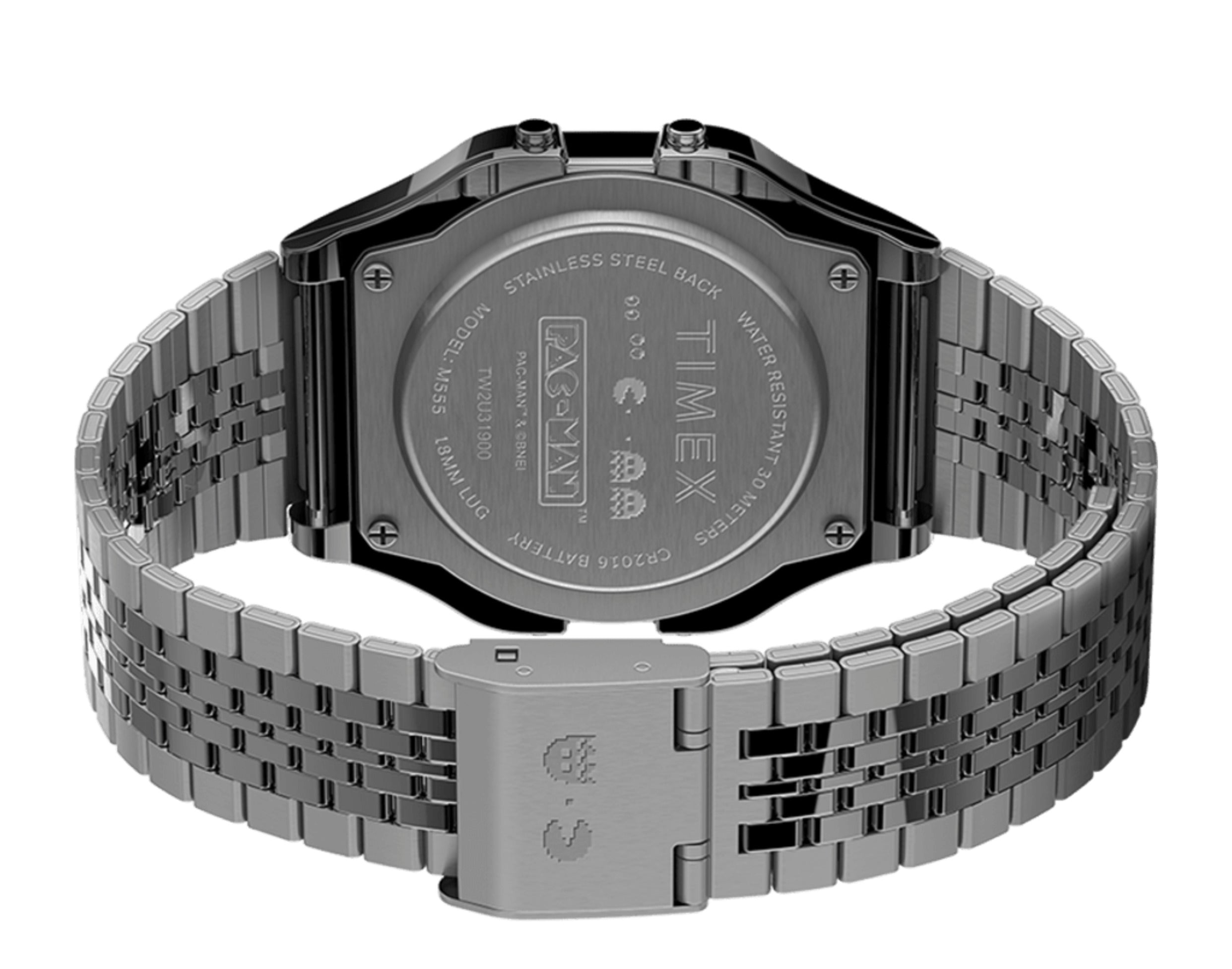 Timex T80 x PAC-MAN 34mm Stainless Steel Bracelet Watch