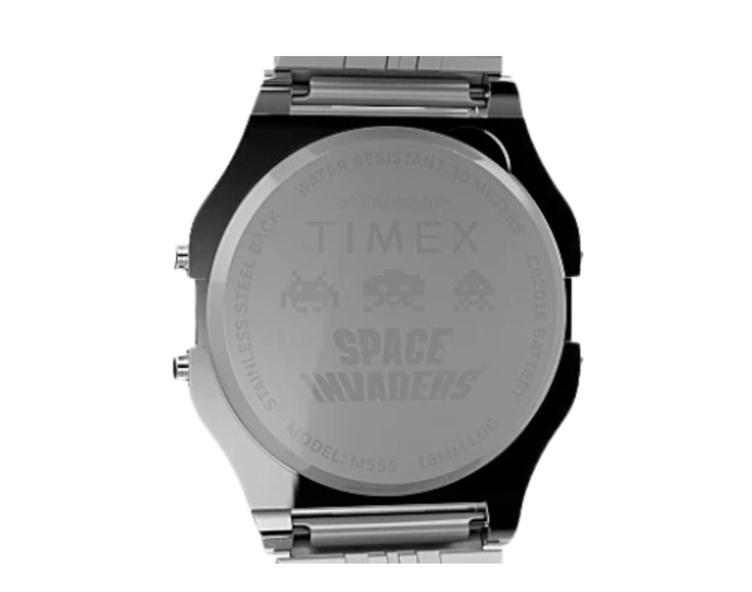 Timex T80 x Space Invaders 34mm Stainless Steel Bracelet Watch