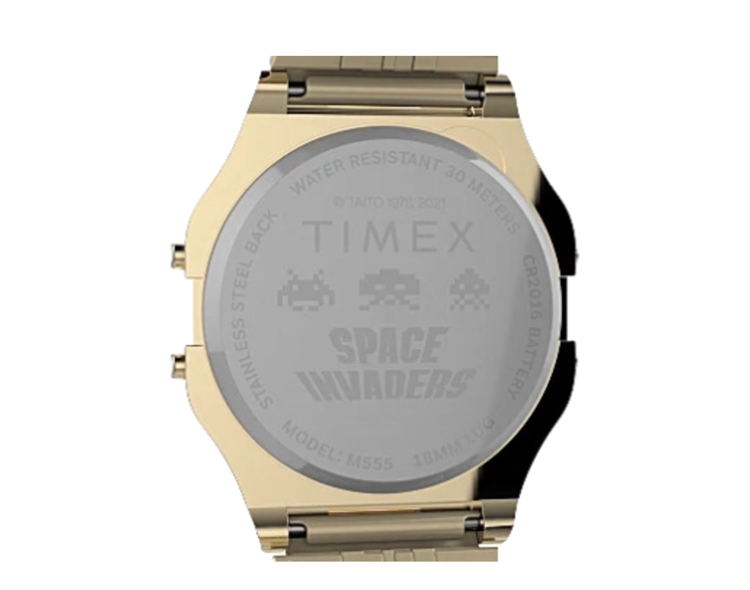 Timex T80 x Space Invaders 34mm Stainless Steel Bracelet Watch