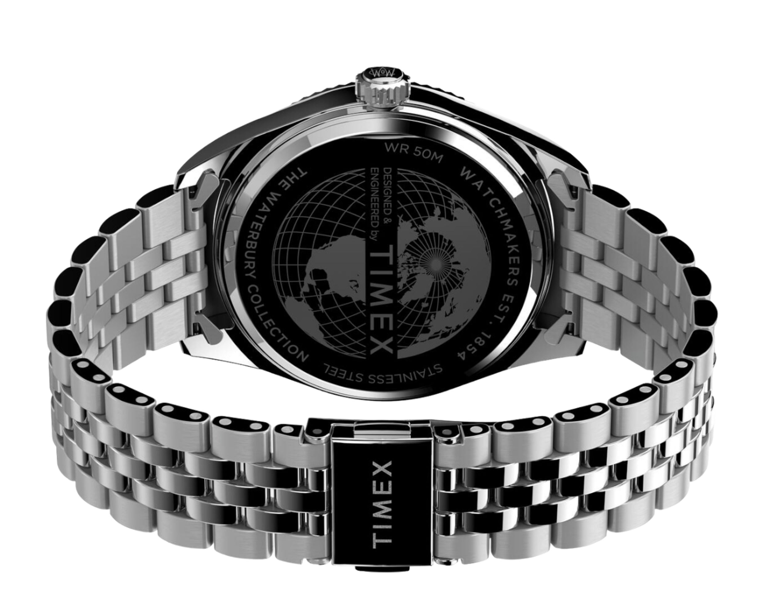 Legacy Day and Date 41mm Stainless Steel Bracelet Watch