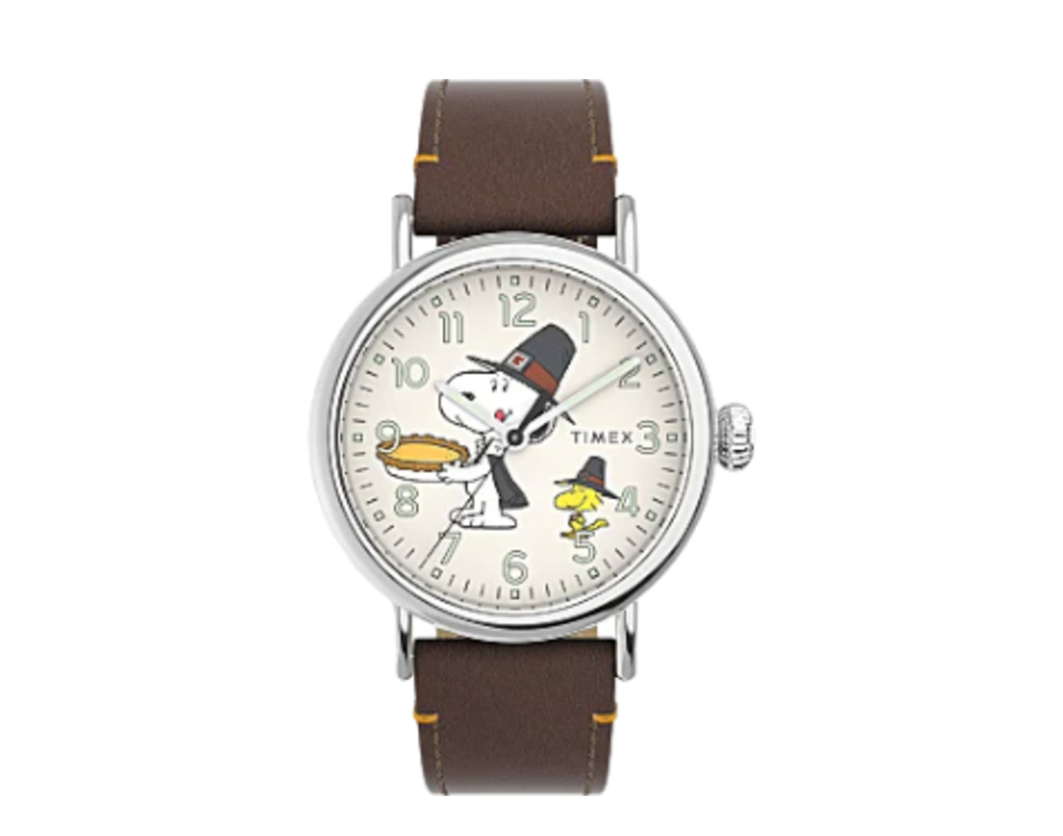 Timex Standard x Peanuts Featuring Snoopy Thanksgiving 40mm Leather Strap Watch