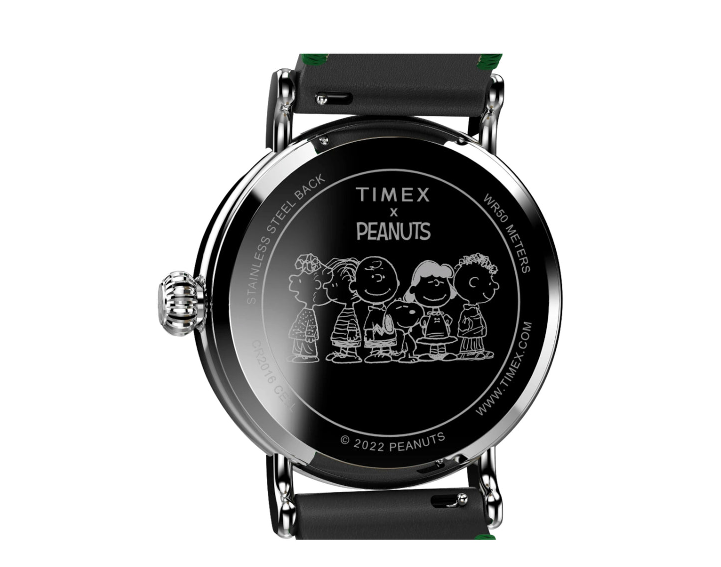 Timex Standard x Peanuts Christmas Snoopy Ice Skating 40mm Leather Strap Watch