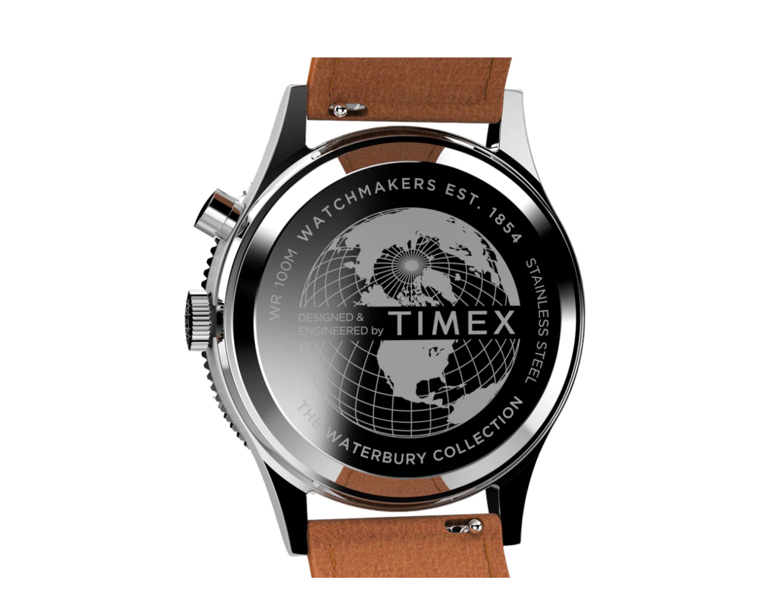 Timex Waterbury Traditional GMT 39mm Leather Strap Watch