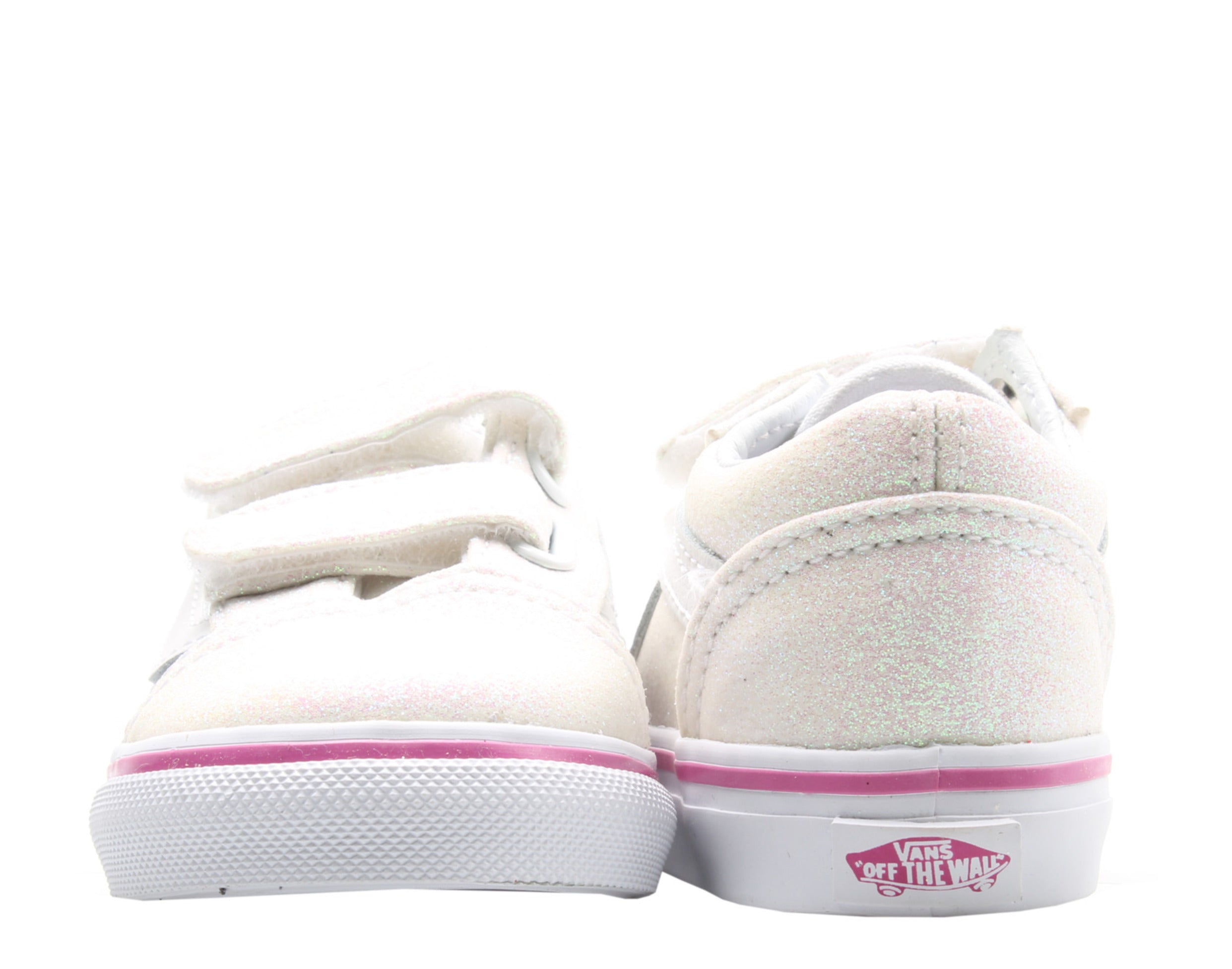 Vans Old Skool V Glitter Toddler Kids Low Top Sneakers